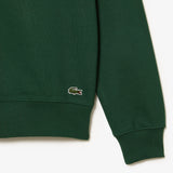 Lacoste Men’s Round Neck Unbrushed Fleece Sweatshirt - Green 132 MEN CREWNECK by Lacoste | BLVD