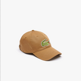 Lacoste Unisex Adjustable Organic Cotton Twill Cap Brown Z0W ONE SIZE HATS by Lacoste | BLVD