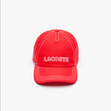 Lacoste Unisex Heritage Branded Cotton Cap Red Wtu ONE SIZE HATS by Lacoste | BLVD