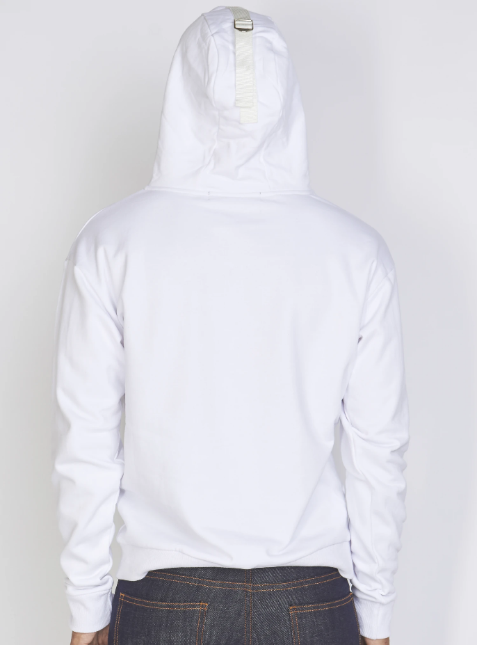 Locked & Loaded Hoodie - Crest Pullover - White and Navy - LLCH602 men hoody by Locked & Loaded | BLVD