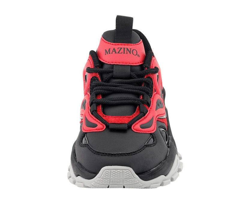 Mazino Men Augen-212 Sneaker Black Red MEN SHOES by Mazino | BLVD
