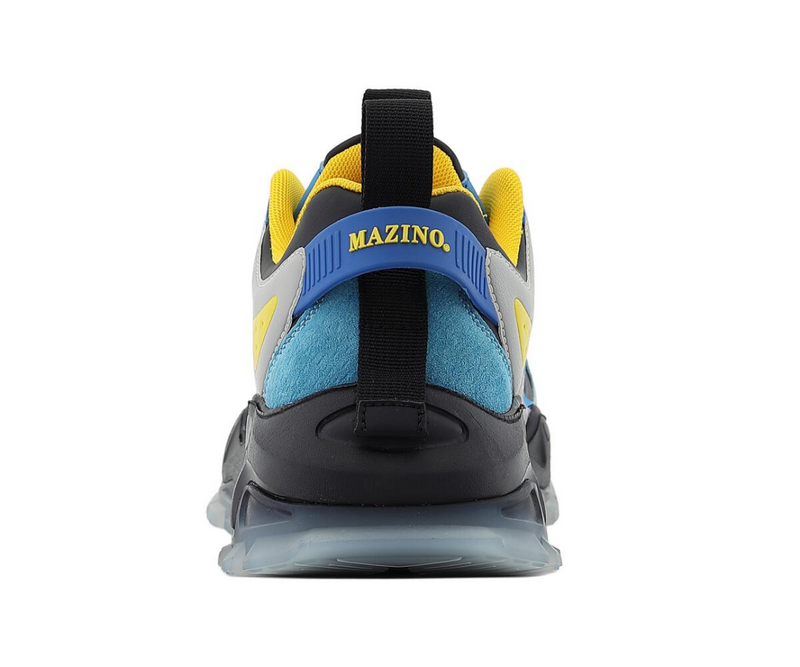Mazino Men Augen Sneaker Grey Yellow Blue MEN SHOES by Mazino | BLVD