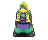 Mazino Men Dynamite-049-2 Sneaker Purple / Green / Yellow MEN SHOES by Mazino | BLVD