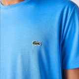 Men’s Lacoste Crewneck Pima Cotton Jersey T-shirt Blue L99 Ethereal MEN Tees by Lacoste | BLVD