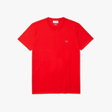 Men’s Lacoste Crewneck Pima Cotton Jersey T-shirt Inf Red F8m MEN Tees by Lacoste | BLVD