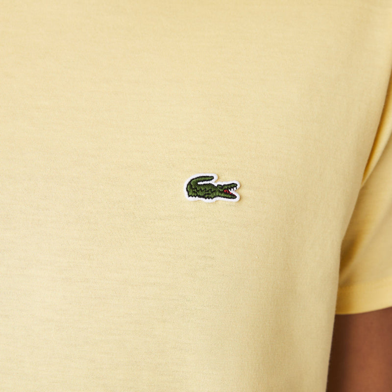 Men’s Lacoste Crewneck Pima Cotton Jersey T-shirt Yellow 6xp MEN Tees by Lacoste | BLVD