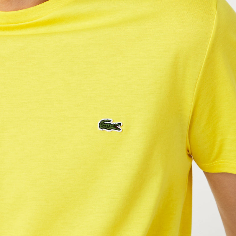Men’s Lacoste Crewneck Pima Cotton Jersey T-shirt Yellow Hll MEN Tees by Lacoste | BLVD