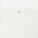 Men's Lacoste Loose Fit Cotton Jersey Print T-shirt - 70v Cream MEN Tees by Lacoste | BLVD
