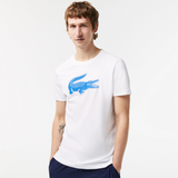 Men's Lacoste SPORT 3D Print Crocodile Breathable Jersey T-shirt - Navy Blue ANY MEN Tees by Lacoste | BLVD