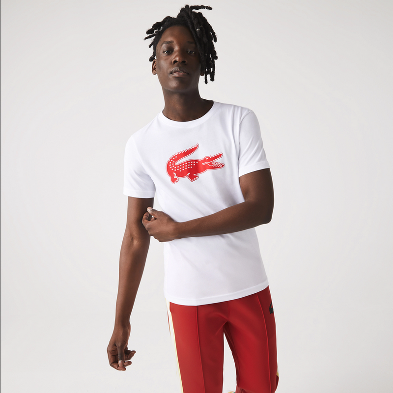 Men's SPORT 3D Print Breathable Jersey T-shirt White – BLVD