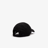 Men's Lacoste SPORT Contrast Border Lightweight Cap Black White 258 ONE SIZE HATS by Lacoste | BLVD