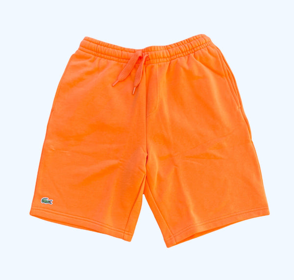 Men's Lacoste SPORT Tennis Fleece Shorts Orange Npb Men Shorts by Lacoste | BLVD