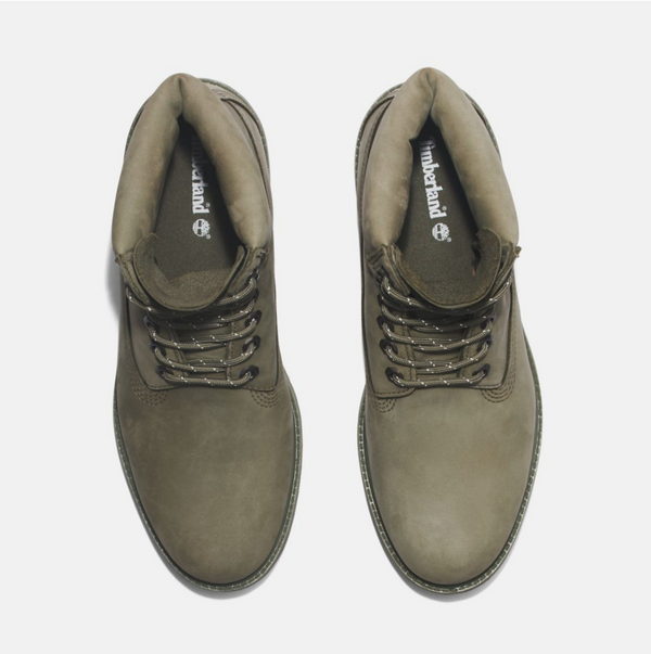 Men's Timberland® Premium 6-Inch Waterproof Boots Dark Green Nubuck MEN SHOES by Timberland | BLVD