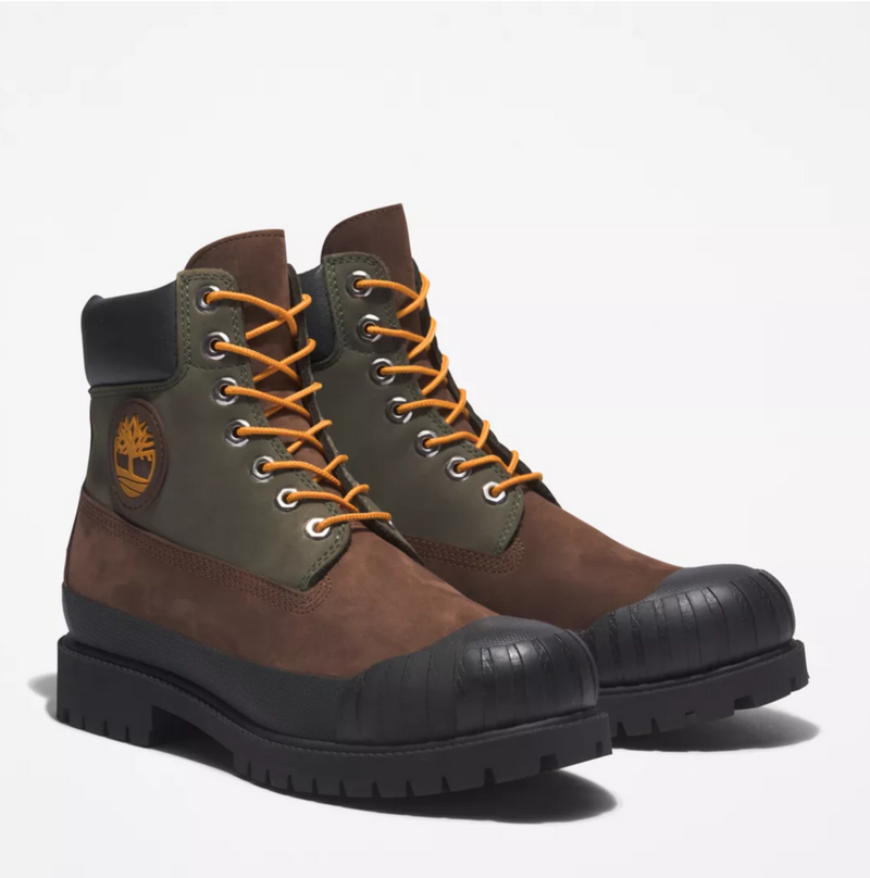 Men's Timberland® Premium 6-Inch Waterproof Rubber-Toe Boots Medium Brown Nubuck MEN SHOES by Timberland | BLVD