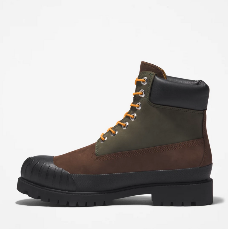 Men's Timberland® Premium 6-Inch Waterproof Rubber-Toe Boots Medium Brown Nubuck MEN SHOES by Timberland | BLVD