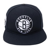 Pro Standard Brooklyn Nets Logo Snapback Hat Black ONE SIZE HATS by Pro Standard | BLVD