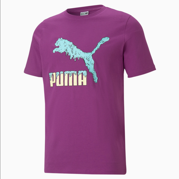 Puma Logo Play Men's Graphic Tee Byzantium - BLVD