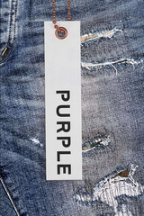 Purple Brand Jeans Mid Indigo Camo Repair P001-micr MEN JEANS by Purple Brand | BLVD