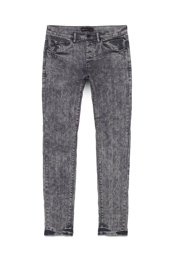 Purple Brand Jeans P001 Low Rise Skinny Jean - Light Grey Film Jacquard - P001-LGMJ223 MEN JEANS by Purple Brand | BLVD