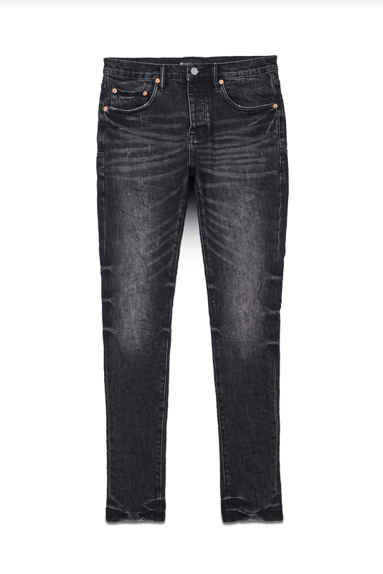Purple Brand Jeans P001 Low Rise Skinny Jean - Washed Aged Black P001-WWAB123 MEN JEANS by Purple Brand | BLVD