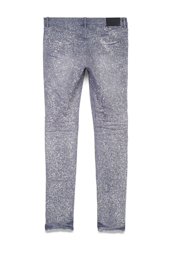 Purple Brand Jeans P001 Low Rise Skinny Jean - Worn Grey Speckle Bleach P001-WGSB123 MEN JEANS by Purple Brand | BLVD