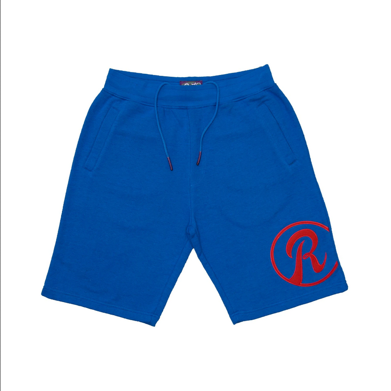 Runtz Sessions Tee & Knit Short- Shorts Set Royal Blue Red - BLVD