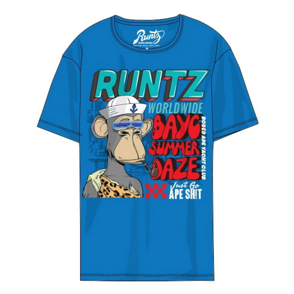Runtz - Summer Daze Tee - Blue (222-40427-RYL) MEN Tees by Runtz | BLVD